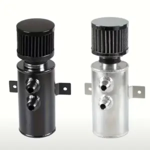 Universal 750ml Aluminium Breather Catch Tank with Filter and Drain